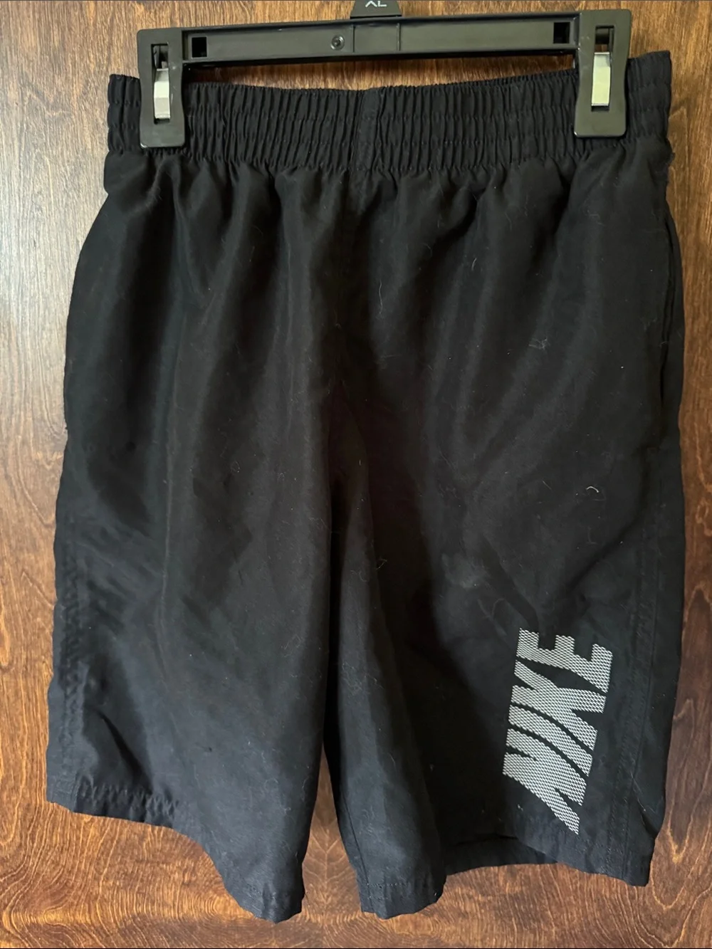Nike Black Men's Athletic Shorts with Reflective Logo